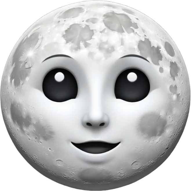 1/4 white moon in black sky emoji