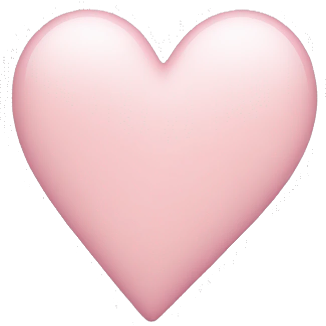Light pink heart emoji