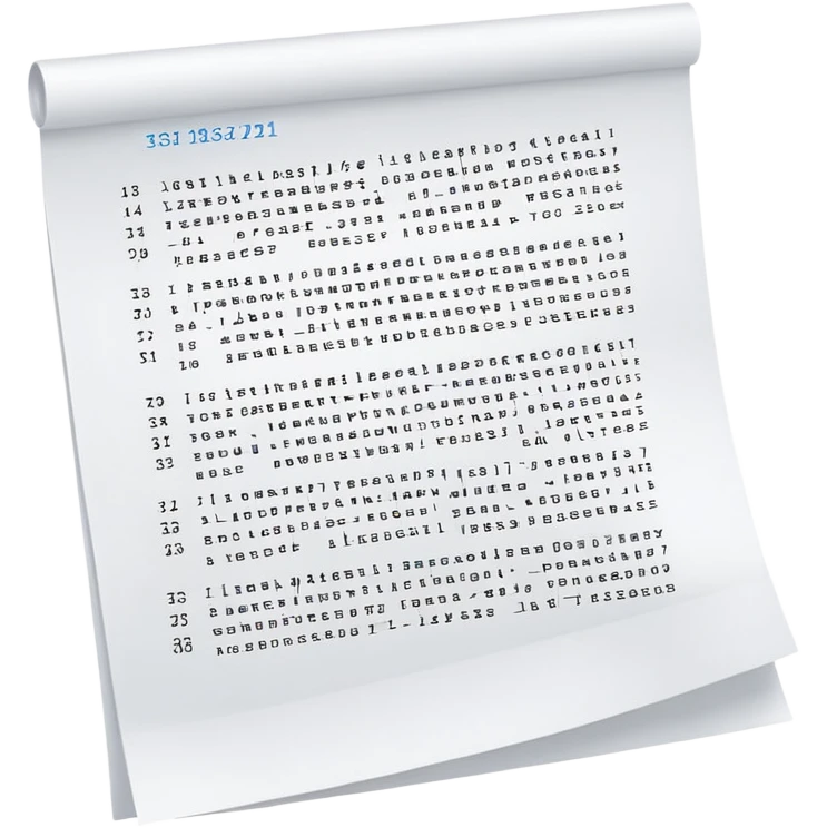sheet of paper with code brackets {} emoji