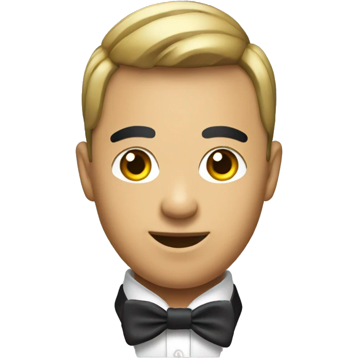 a Asia Gay headhunter with bow tie emoji