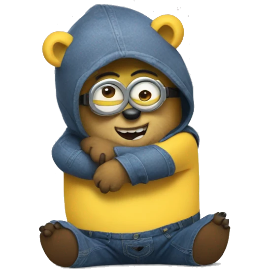 minion hug bear emoji