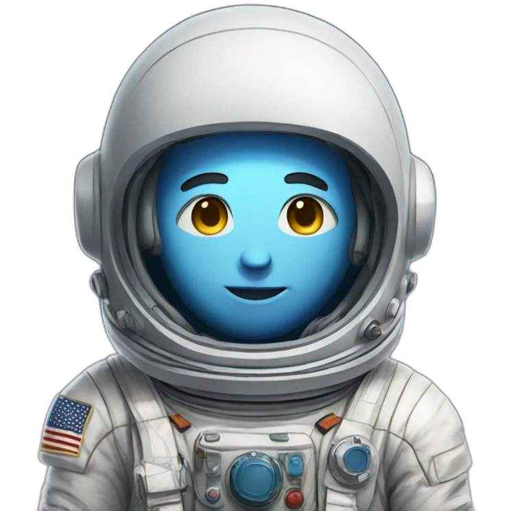 astronaut anime man emoji