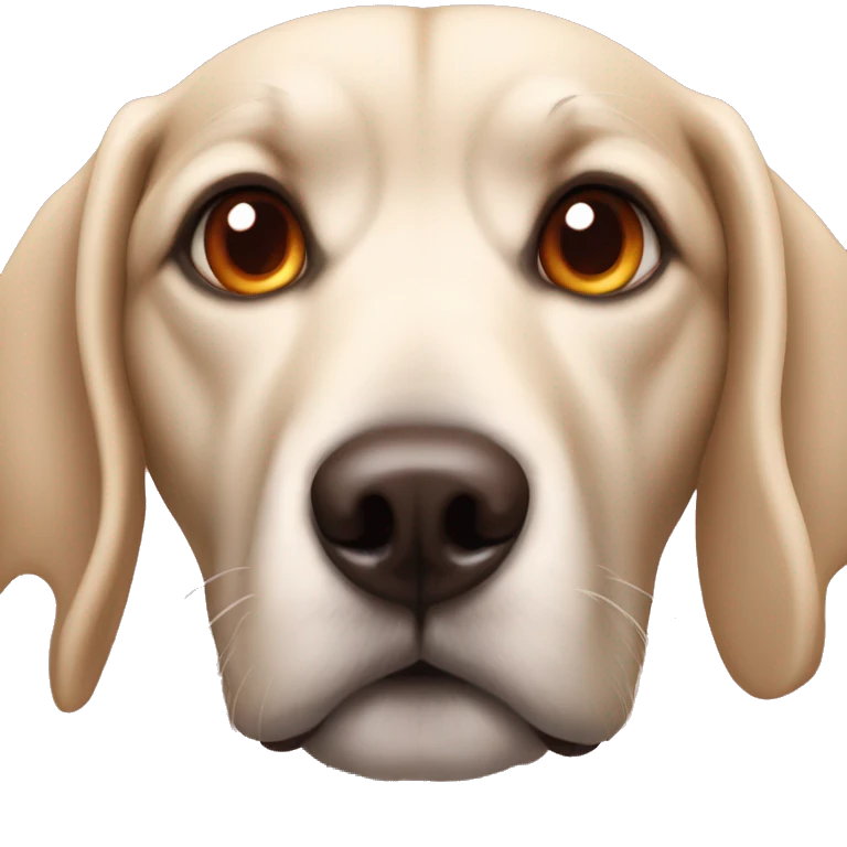 Chien avec des yeux rouges  emoji
