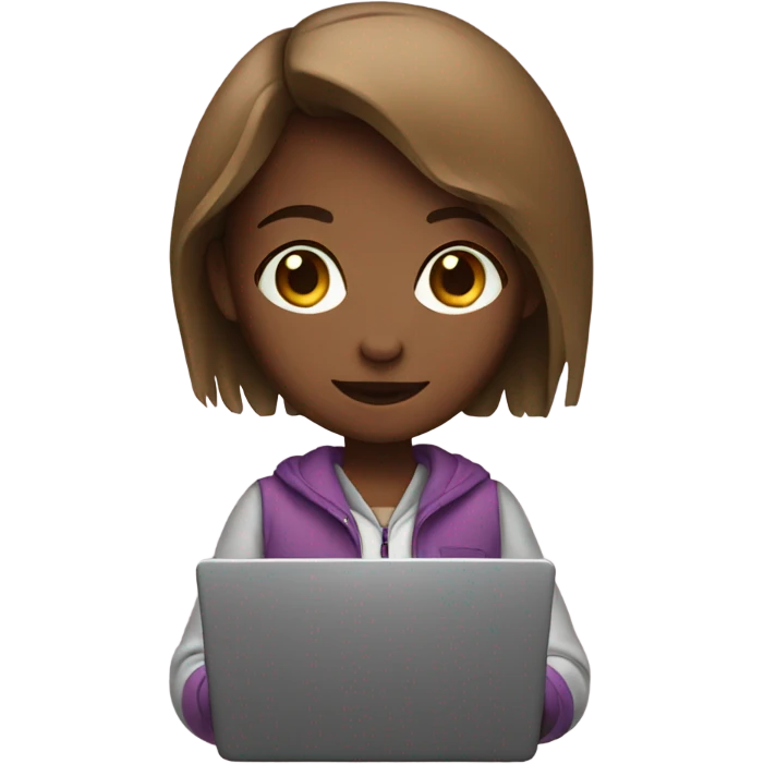 girl with laptop emoji