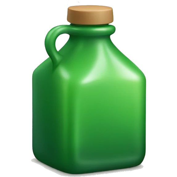green square bottle with crok emoji