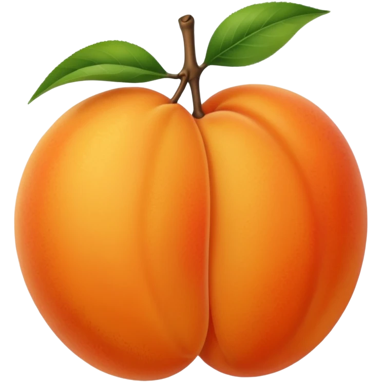 Hace la fruta damasco emoji