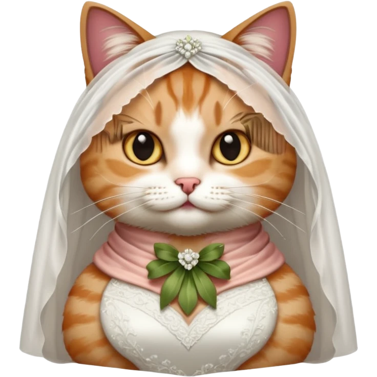 cat in a wedding dress emoji