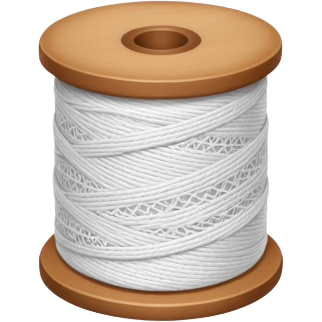 spool of thread with lace pattern emoji