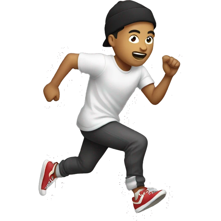 filipino-rapper running emoji