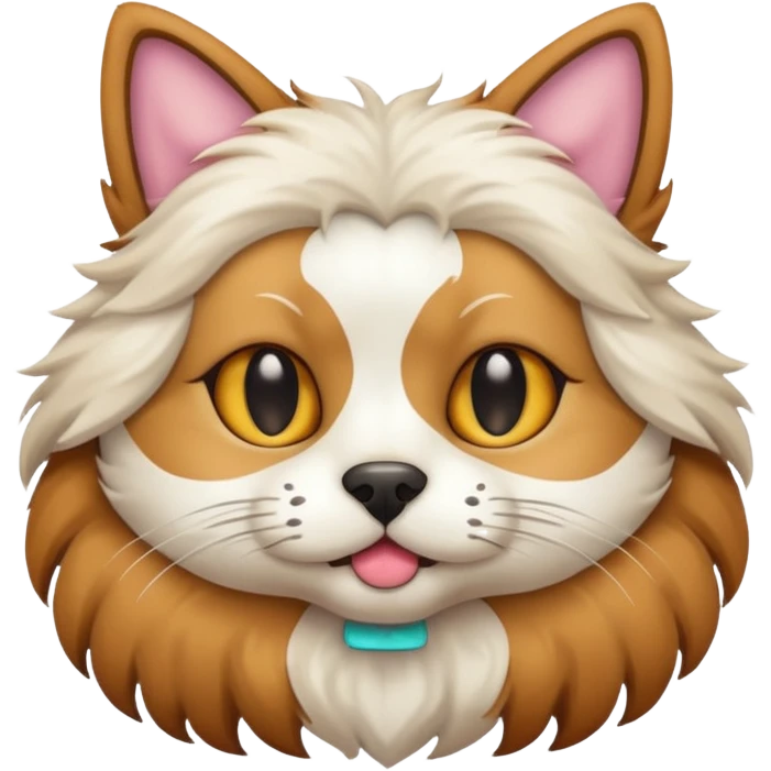 cat and dog one body emoji