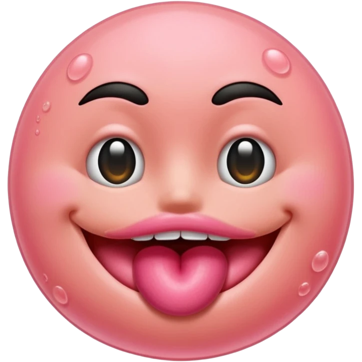 A mouth with a peach bubble saying “dollas nibba” emoji