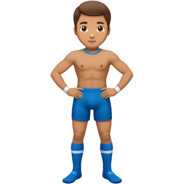 Man wearing sock with a dominant stance  emoji
