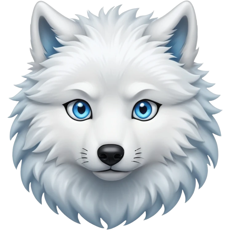 White wolf emoji
