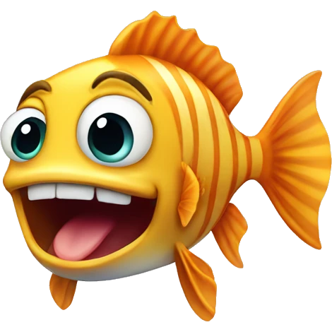 Fish singing happy birthday  emoji