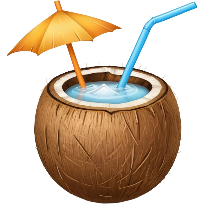 coconut drink summer vibe emoji