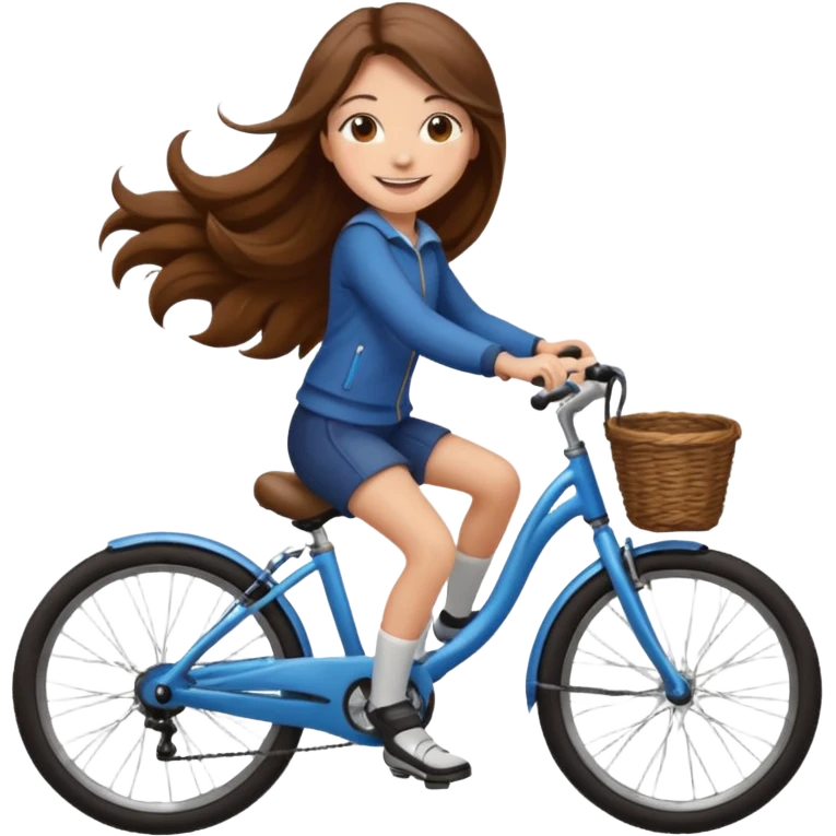 Girl on bike emoji