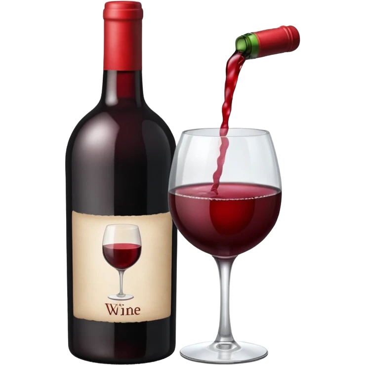 Bottle of wine emoji