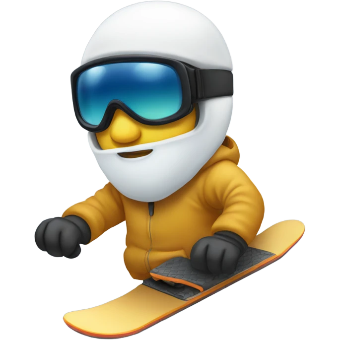 Single snowboard, no people emoji