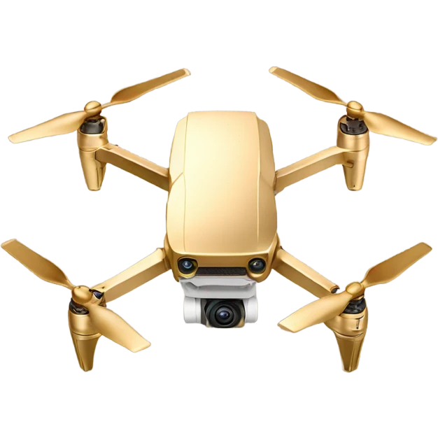 Gold DJI air 3 emoji