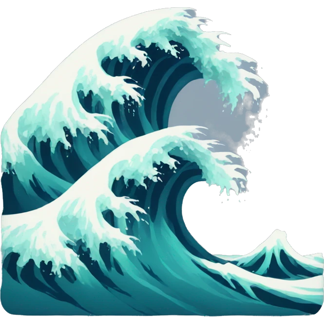 tsunami emoji