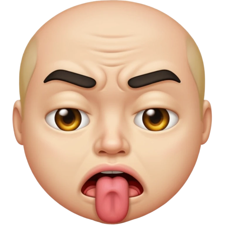 화난 얼굴로 메롱 emoji
