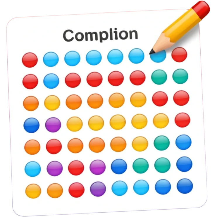 test completion sheet emoji