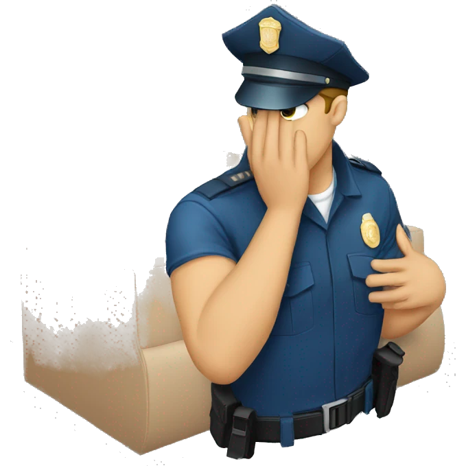 police facepalm emoji