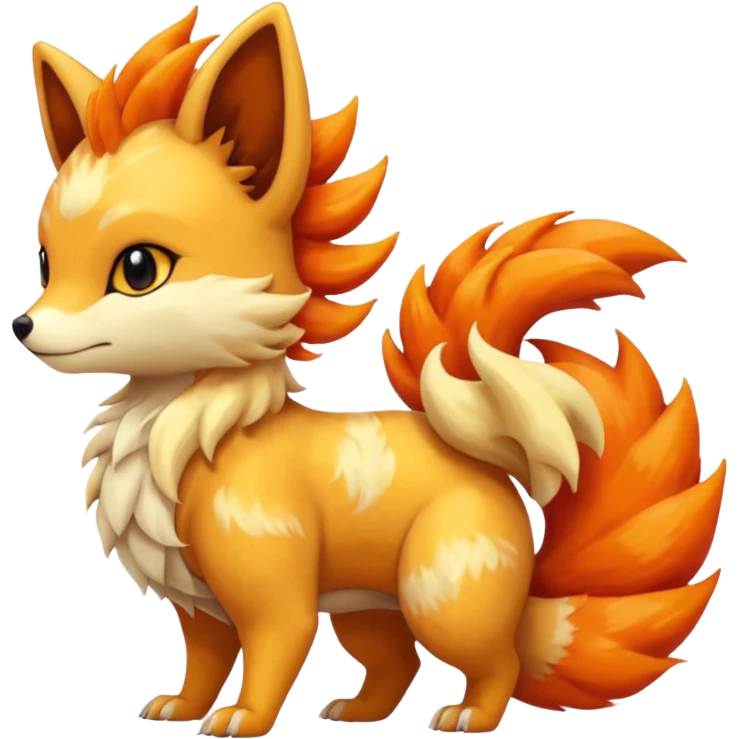 Sandshrew-Ninetails-Fennekin-Vulpix-fusion emoji