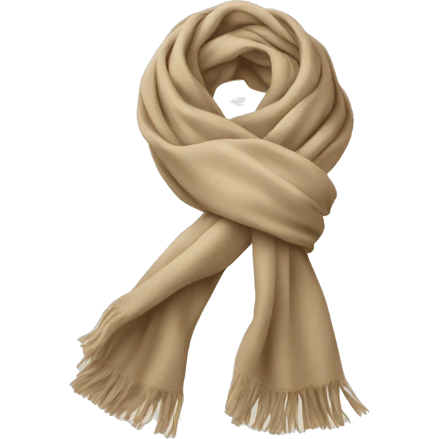 Scarf in beige emoji