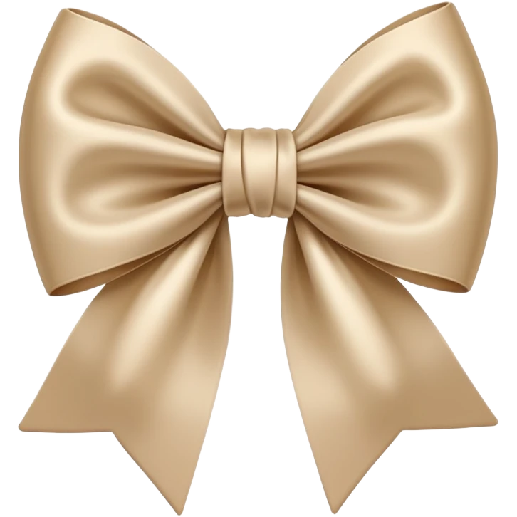 Beige bow  emoji
