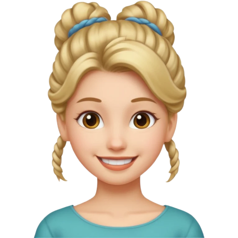 girl with hair up emoji