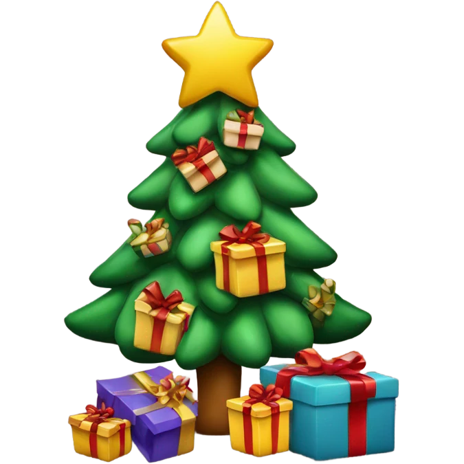 Christmas Tree with presents  emoji