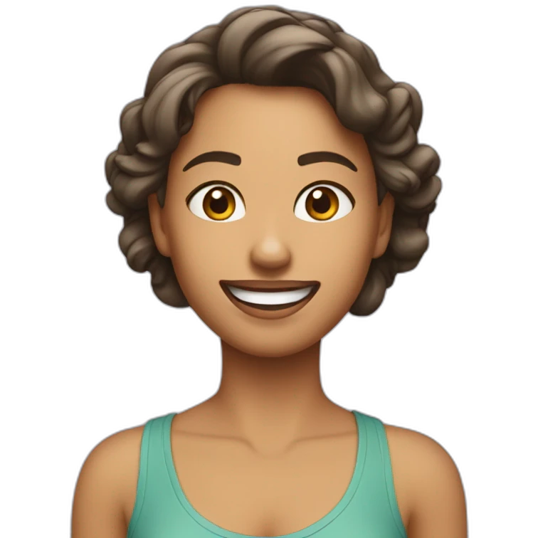 Femme qui se rire une balle dans la tête emoji