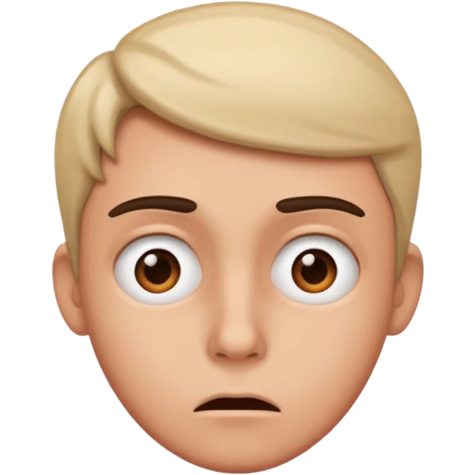 Confused but intrigued face emoji