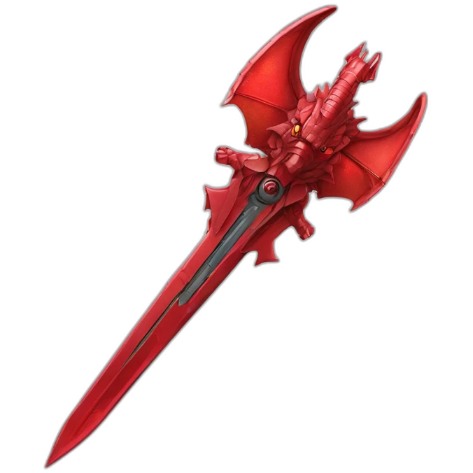 crazy-funny-cyberpunk-red-dragon-head-star-wars-laser-sword-red emoji
