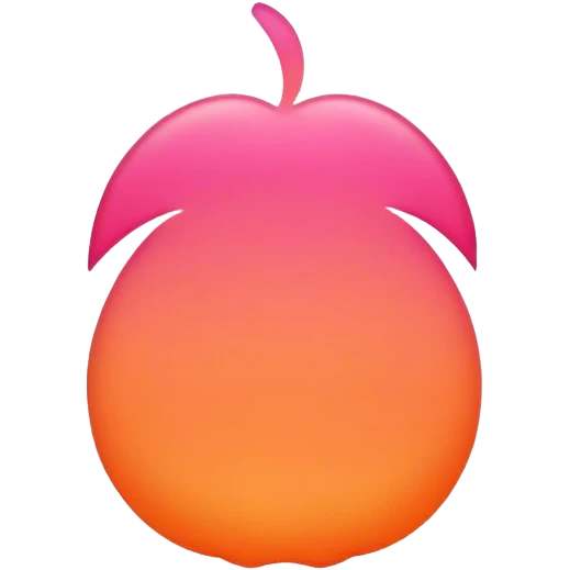 pinkish orange color emoji