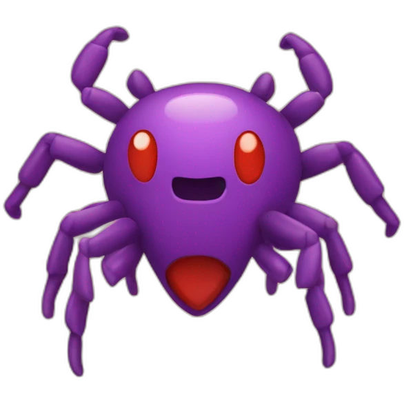 Araignée avec des cœurs emoji