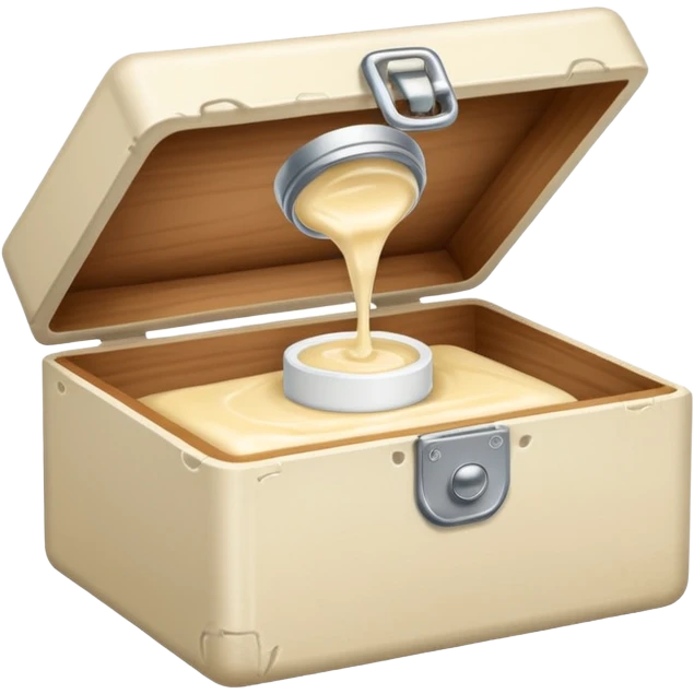 cream medicine in a box emoji