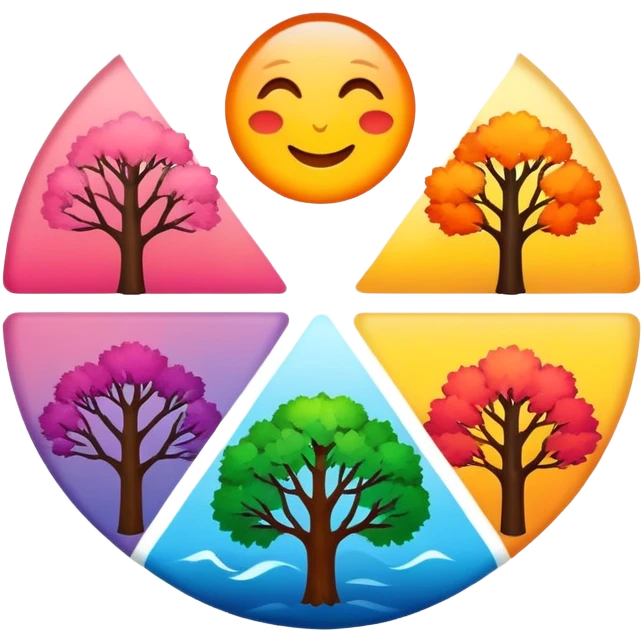 Four seasons in one circle for 'What Makes You Beautiful' by One Direction emoji