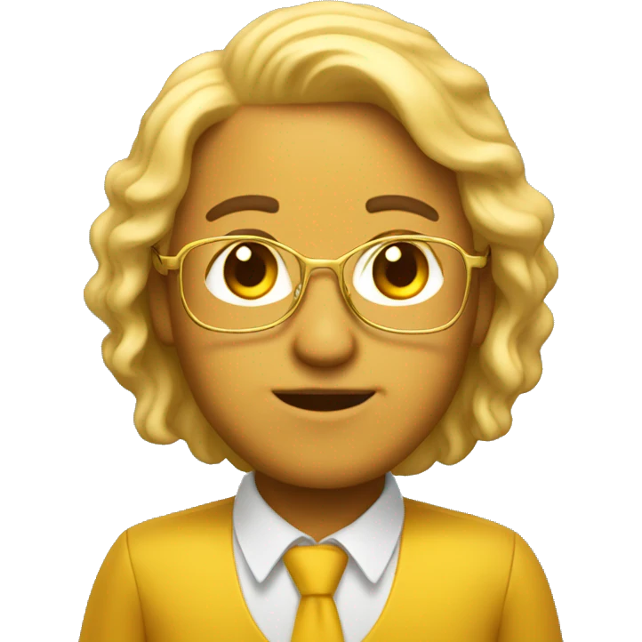 Golden credit teacher emoji