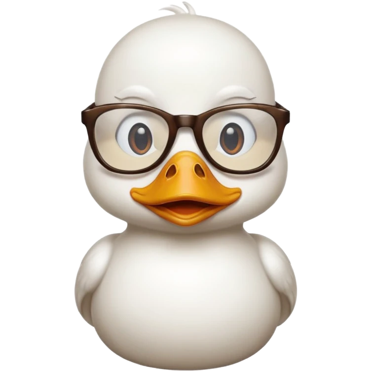 pato con gafas emoji