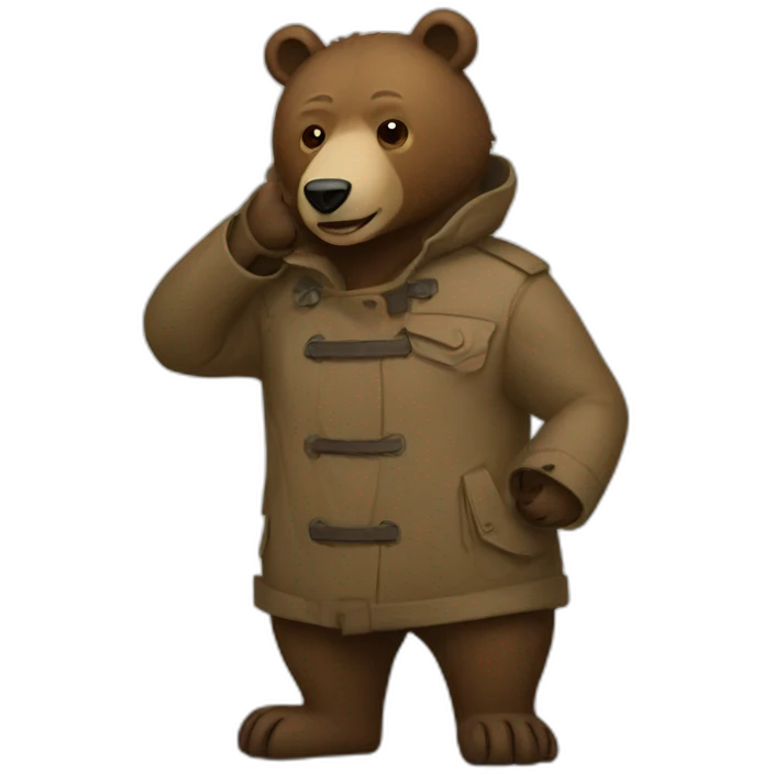 trenchcot bear emoji