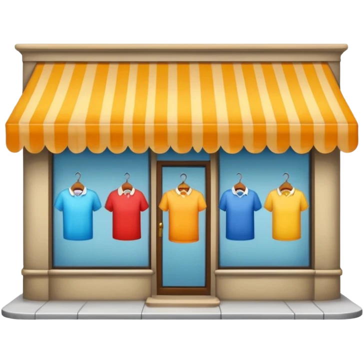 clothing store on the street emoji
