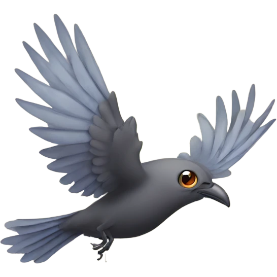 dead bird flying  emoji