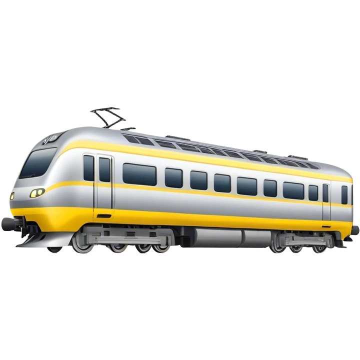 Australian passenger train (Iconic colour: Silver and yellow) emoji