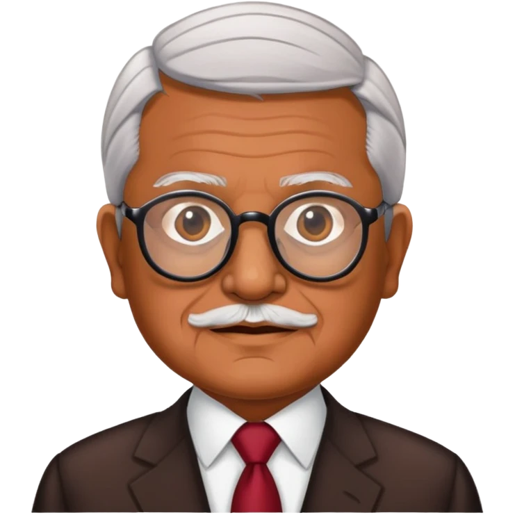 Make the president "AMLO" of Mexico bespectacled  emoji