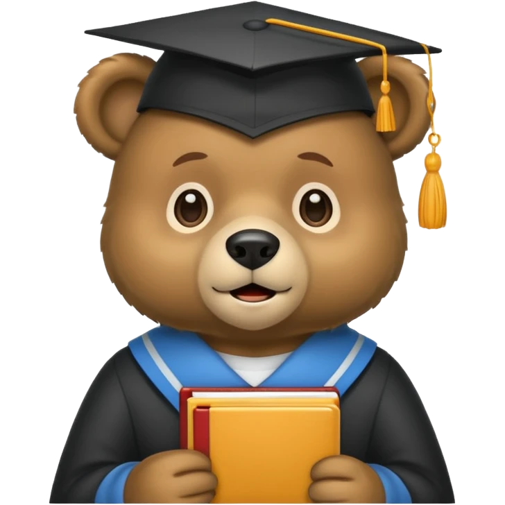 student bear emoji