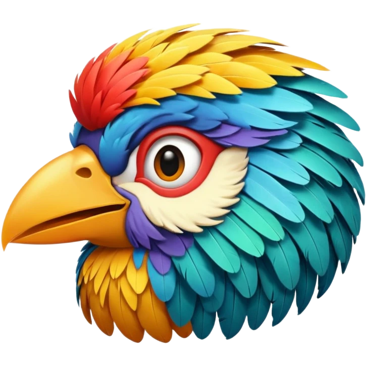 Bird face emoji