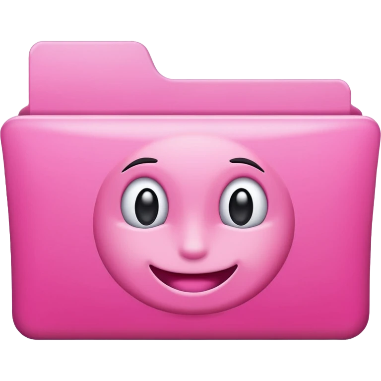 Pink empty folder emoji