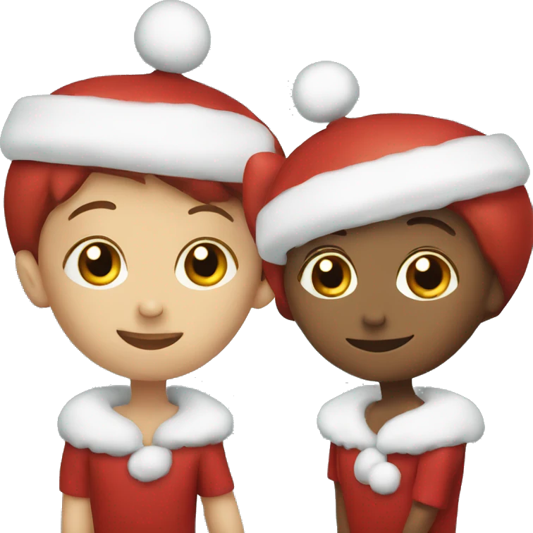 Christmas red three emoji
